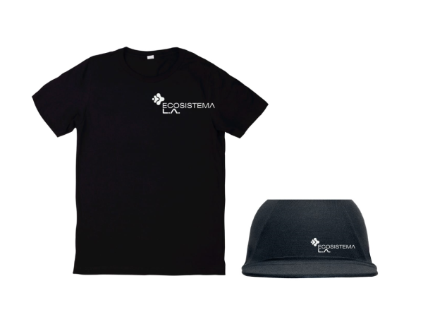 Pack Polera Negra + Jockey Oficial Ecosistema LA